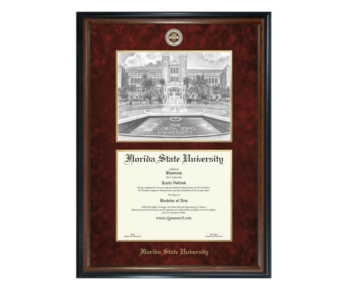 1 FSU Litho Diploma Frame DDSN