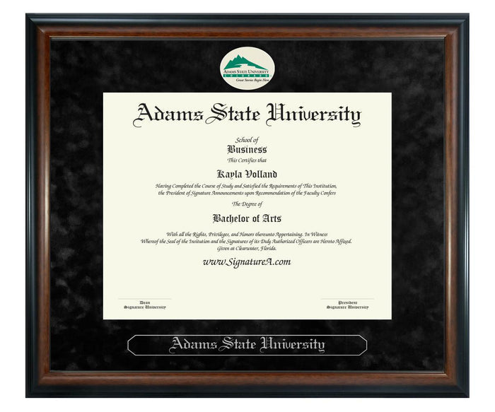 Adams State University Diploma Frame (SN)