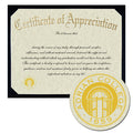 Adrian College Certificate of Appreciation