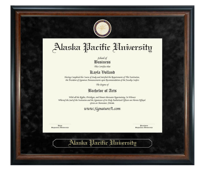 Alaska Pacific University Diploma Frame (SN)