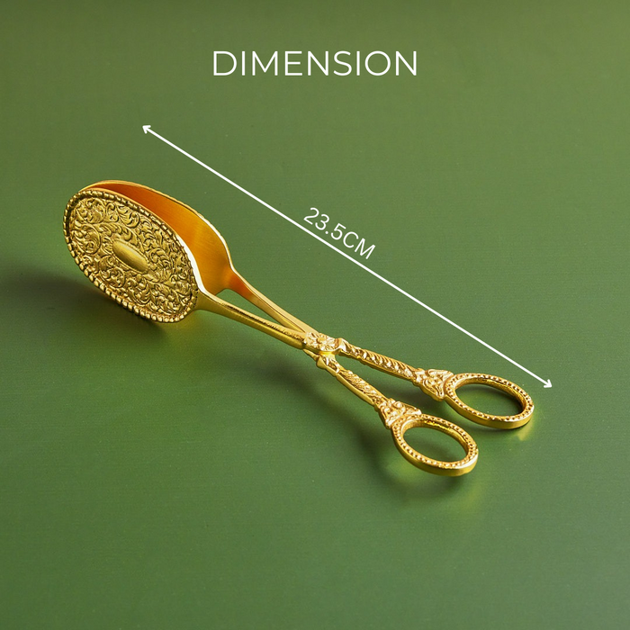 Auric Elegance | 1-Piece Brass Pastry Server