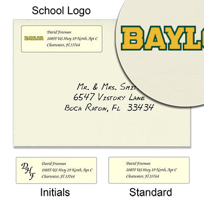 Baylor University Return Address Labels