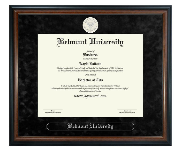 Belmont University Diploma Frame (SN)