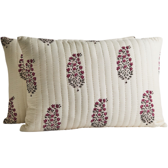 Blush Botanica Modal Silk Cushion Set – Set of 2