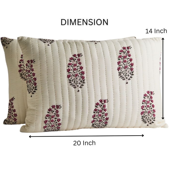 Blush Botanica Modal Silk Cushion Set – Set of 2
