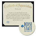 Boise State University Certificate of Appreciation