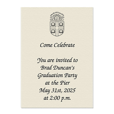 Brown University Personal Notecard
