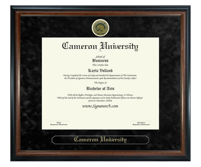 Cameron University Diploma Frame (SN)