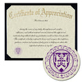 Carroll College - Helena Certificate of Appreciation