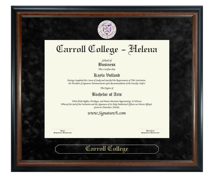 Carroll College - Helena Diploma Frame (SN)