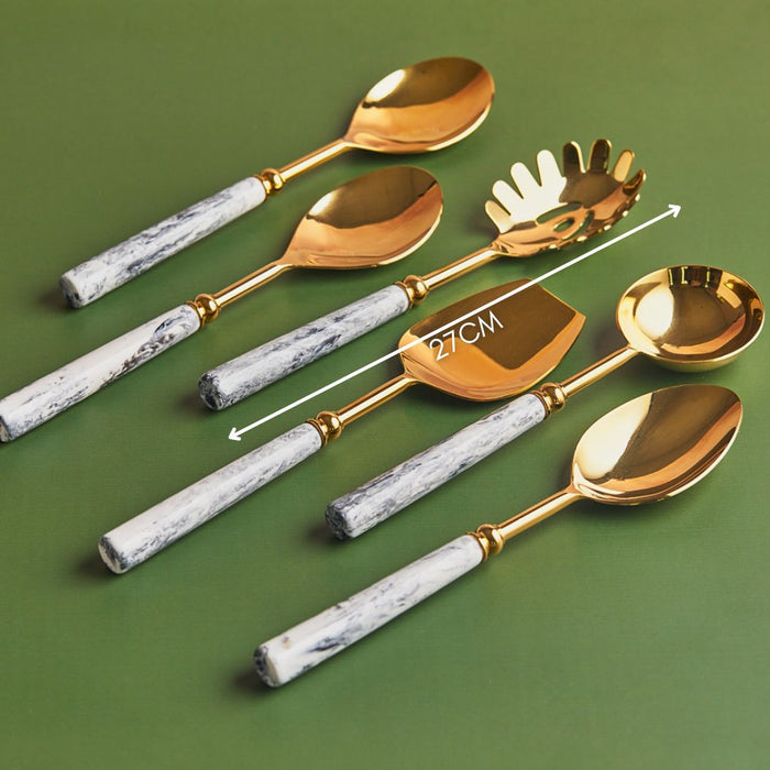 Celestial Marble Mist | Premium 6-Piece Serving Set