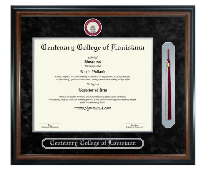 Centenary College of Louisiana Diploma Frame (SNT)