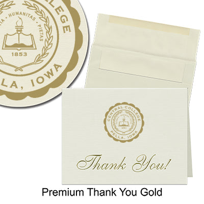 Central College Thank You Cards