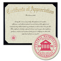 Central Washington University Certificate of Appreciation