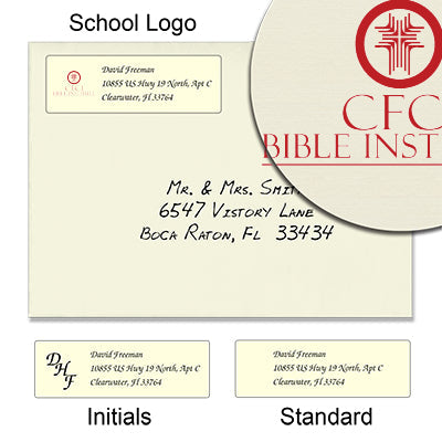 CFCI Bible Institute Return Address Labels