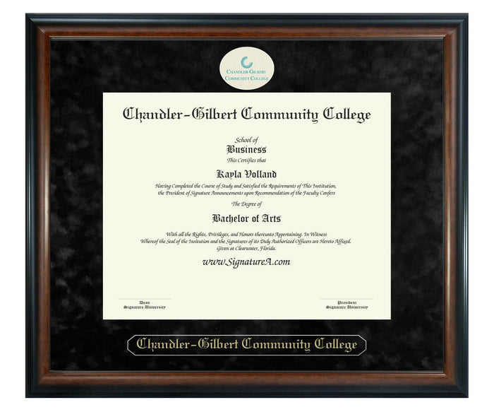 Chandler-Gilbert Community College Diploma Frame (SN)