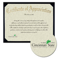 Cincinnati State Technical & Community College Certificate of Appreciation