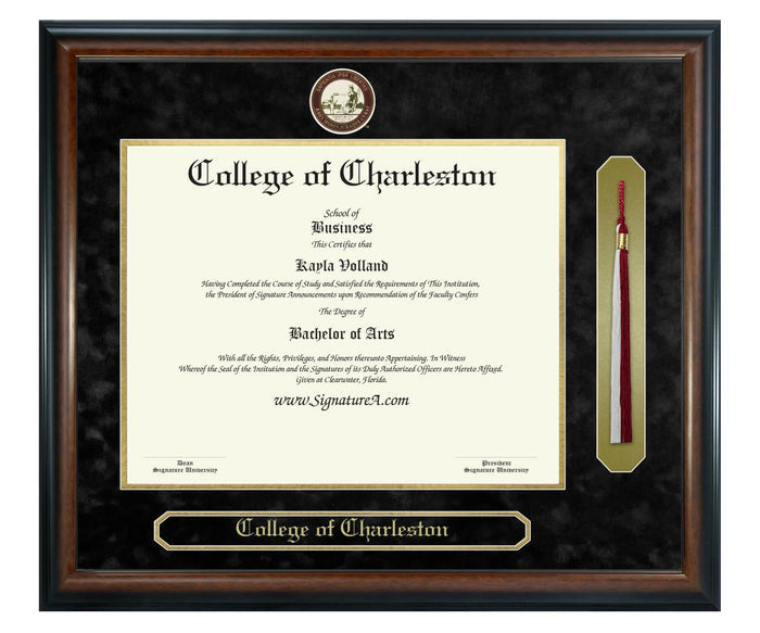 College of Charleston Diploma Frame (SNT)