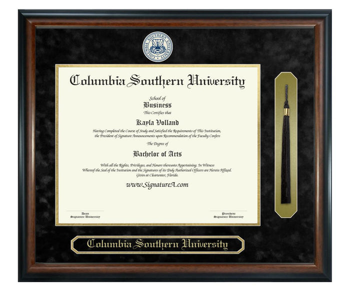 Columbia Southern University Diploma Frame (SNT)