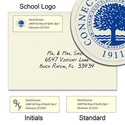 Connecticut College Return Address Labels