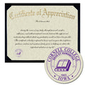 Cornell College Certificate of Appreciation