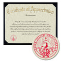 Davidson College Certificate of Appreciation