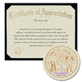 Defiance College Certificate of Appreciation