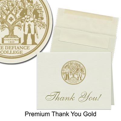 Defiance College Thank You Cards