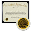 DePauw University Certificate of Appreciation