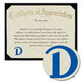 Drake University Certificate of Appreciation