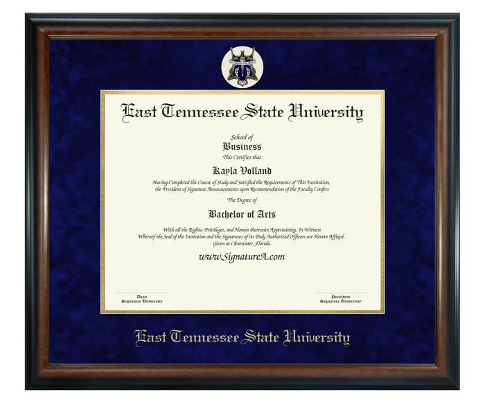East Tennessee State University Diploma Frame (SN)