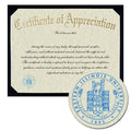 Eastern Illinois University Certificate of Appreciation