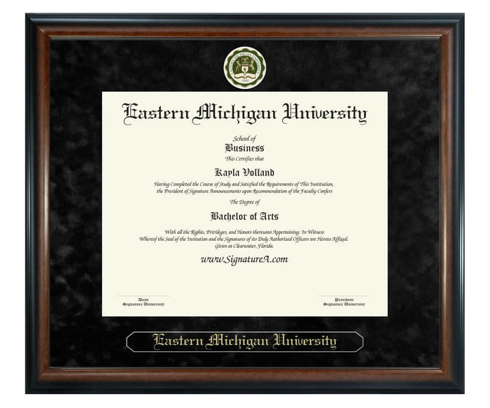 Eastern Michigan University Diploma Frame (SN)