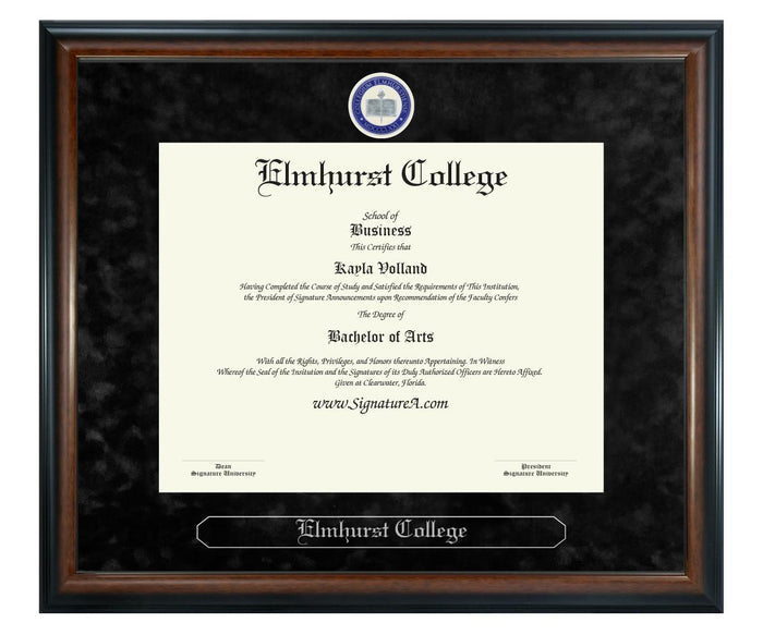 Elmhurst University Diploma Frame (SN)