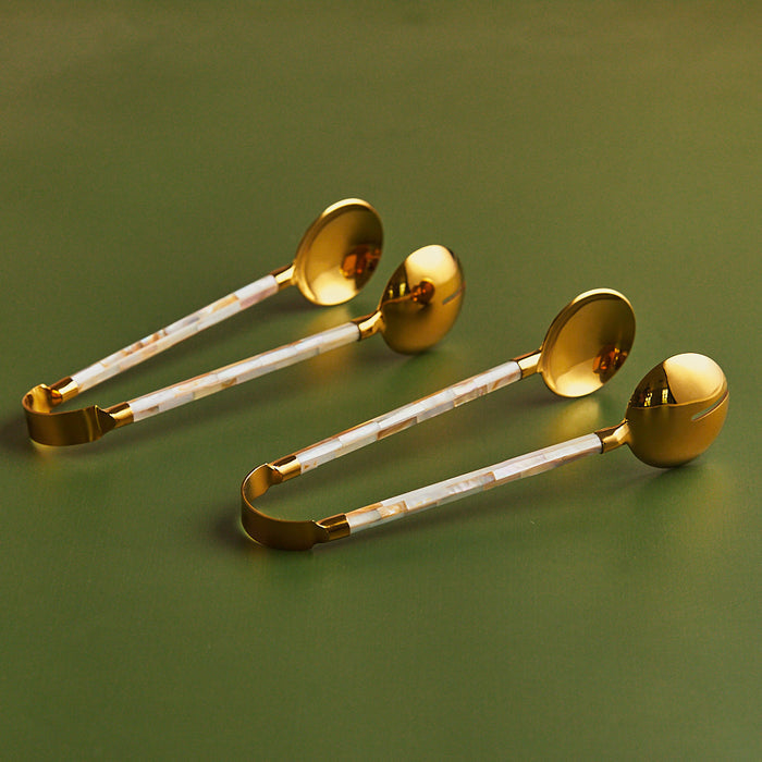Elysian Mother of Pearl Tongs | Set of 2