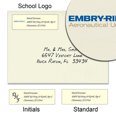 Embry Riddle Aeronautical University-Prescott Return Address Labels