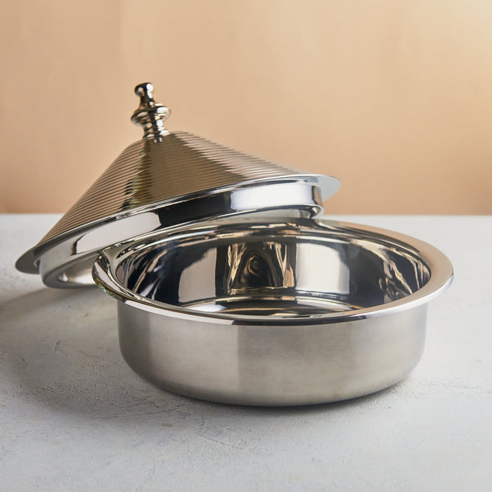 Emerald Hues Mother of Pearl Casserole – 3.5L | Handcrafted Stainless-Steel Core