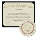 Evangel University Certificate of Appreciation