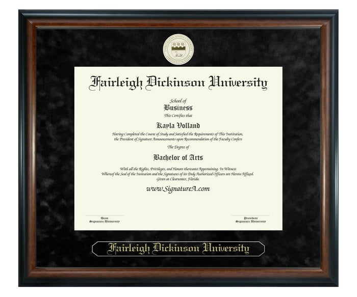 Fairleigh Dickinson University Diploma Frame (SN)