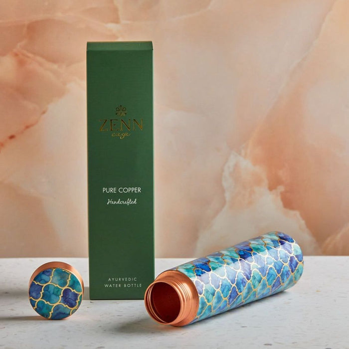 Family Combo 1 - 4 Ayurvedic Pure Copper Bottles 800 ml each