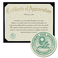Fitchburg State University Certificate of Appreciation