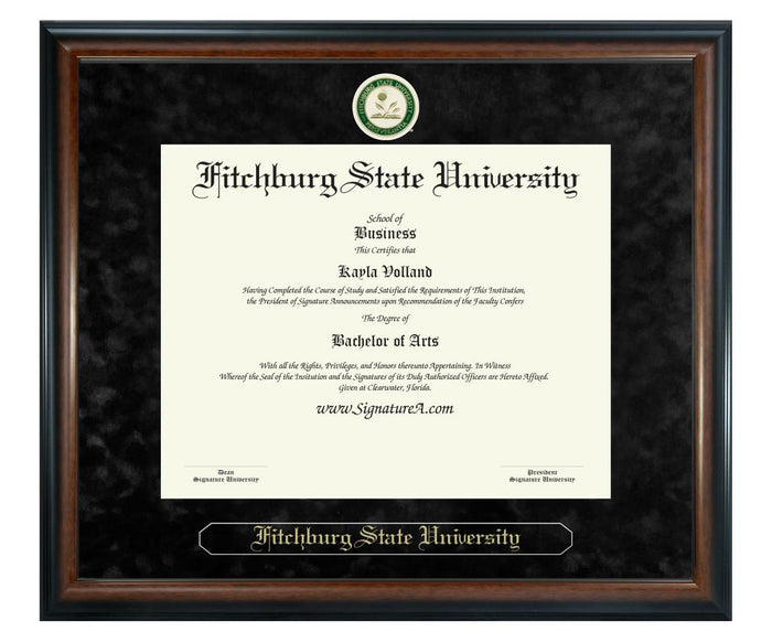 Fitchburg State University Diploma Frame (SN)