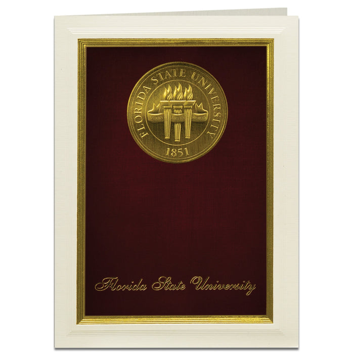 Florida State University Announcement (Classic Medallion Style)