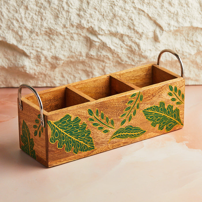 Forest Green Cutlery Holder