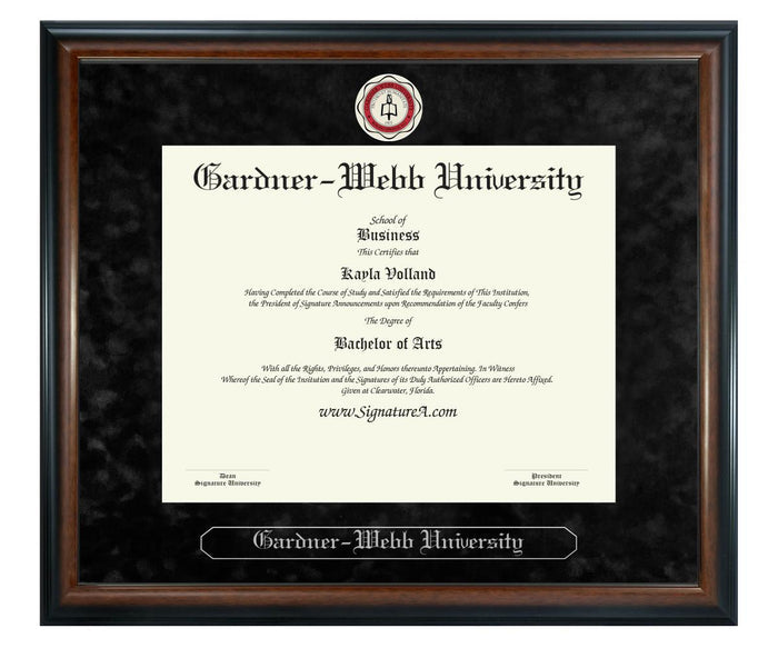 Gardner-Webb University Diploma Frame (SN)