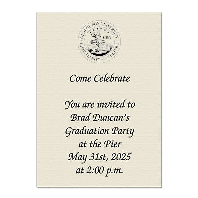 George Fox University Personal Notecard