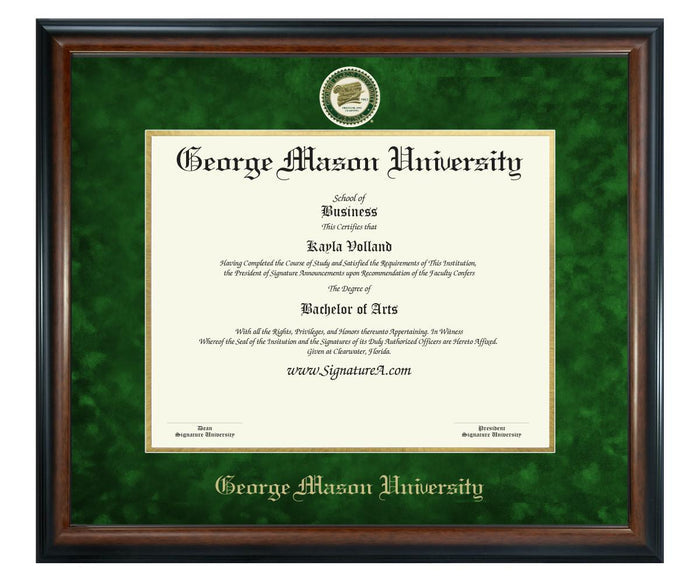 George Mason University Diploma Frame (SN)