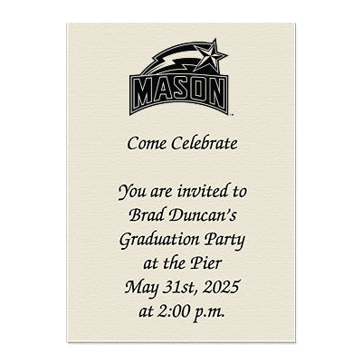 George Mason University Personal Notecard