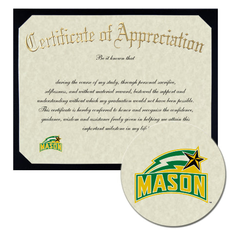 George Mason University School of Law Certificate of Appreciation