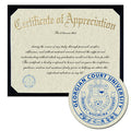 Georgian Court University Certificate of Appreciation